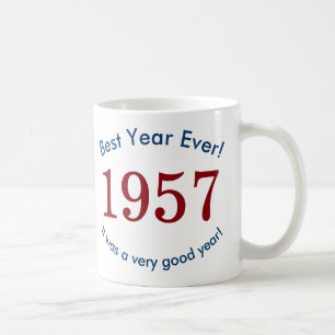 1957 ♥ Bestes Jahr überhaupt! 60. Geburtstagsgesch Tasse
