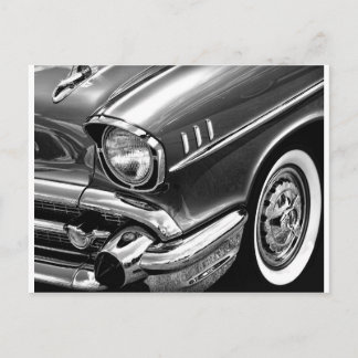 1957 Chevrolet Bel Air Black & White Postkarte