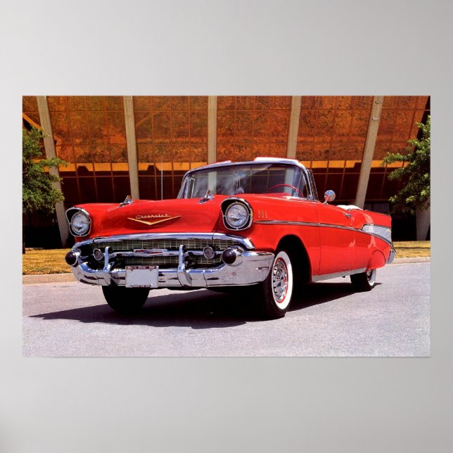 1957 Chevrolet Bel-Air Cabrio Poster (Vorne)