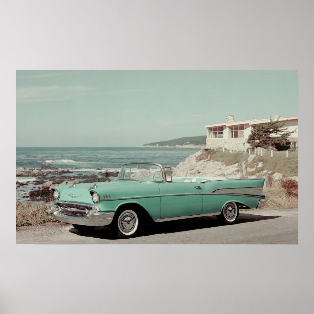 1957 Chevrolet Bel-Air Cabrio Poster (Vorne)