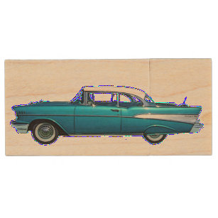 1957 Chevrolet Bel Air Classic Auto Holz USB Stick