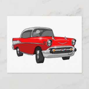1957 Chevrolet Bel Air Postkarte