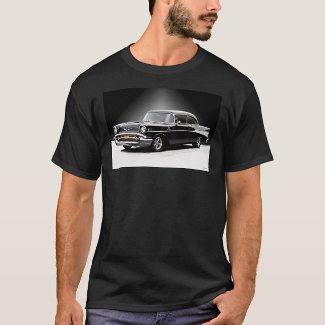 1957 Chevrolet &x27;Fuel Injected&x27; Bel Air Har T-Shirt (Vorderseite)