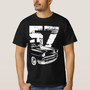 1957 Chevy Bel Air Frontseitige Silhouette T-Shirt