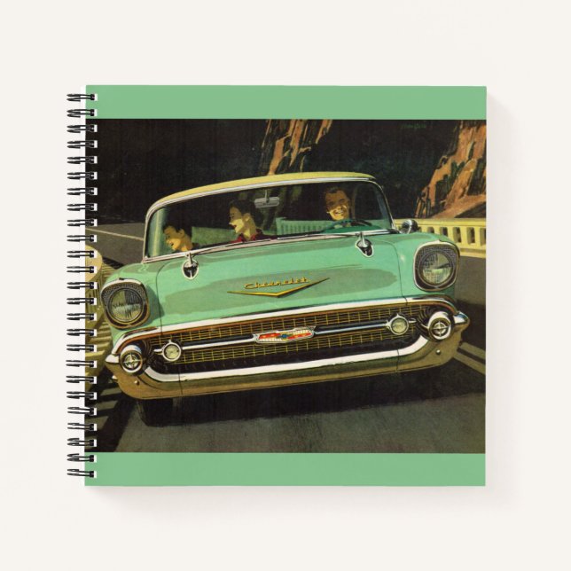 1957 Chevy Bel Air Notizbuch (Vorderseite)