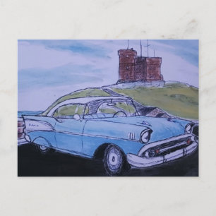 1957 chevy Bel Air Postkarte