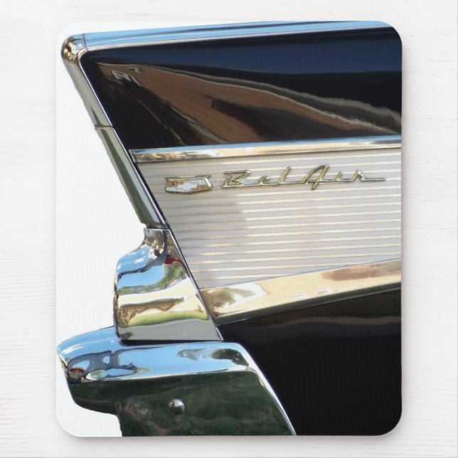 1957 Chevy Bel Air Schwanz-Flosse - Mousepad (Vorne)
