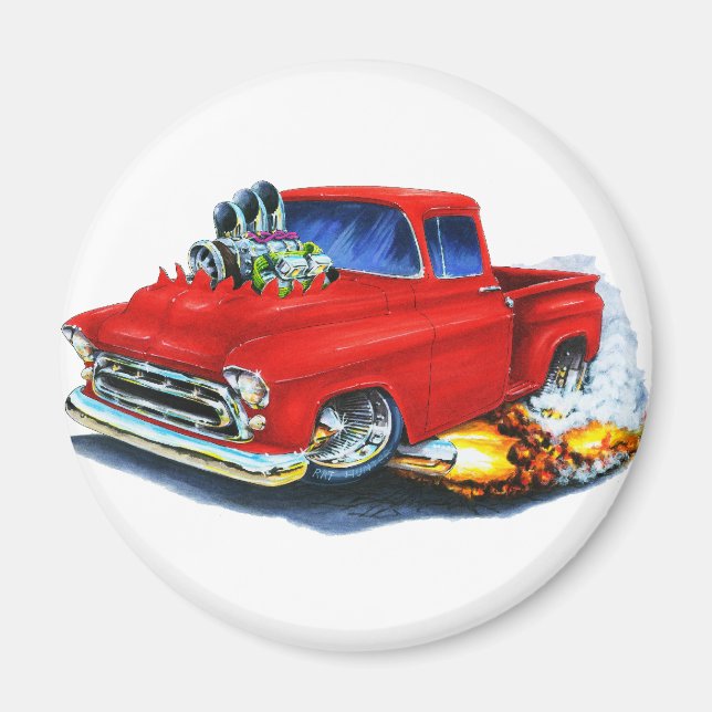 1957 Chevy Lieferwagen Red Magnet (Vorne)