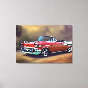 1957 Classic Car Leinwanddruck