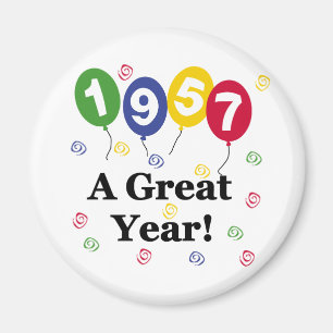 1957 ein großes Jahr-Geburtstag Magnet