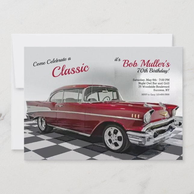 1957 Einladung von Chevy Bel (Vorderseite)