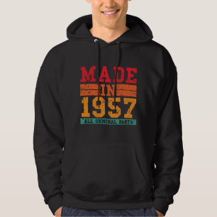 1957 Geburtstag Vintages Sprichwort Hoodie