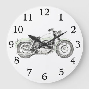 1957 Sportster Motorrad Große Wanduhr
