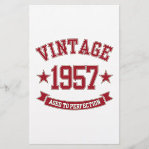 1957 Vintag bis perfekt Briefpapier