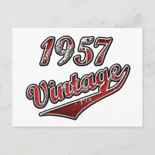 1957 Vintage Postkarte