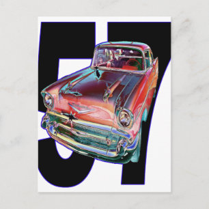 1957er Chevy Postkarte