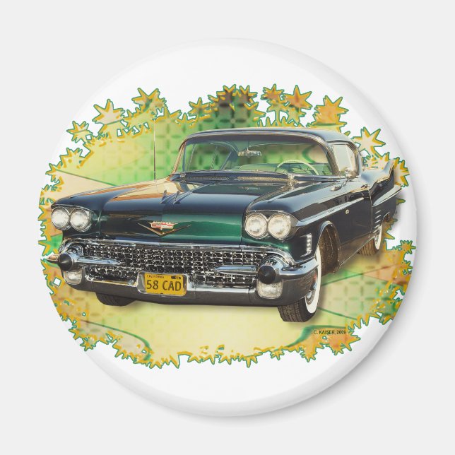 1958 CADILLAC #2 MAGNET (Vorne)