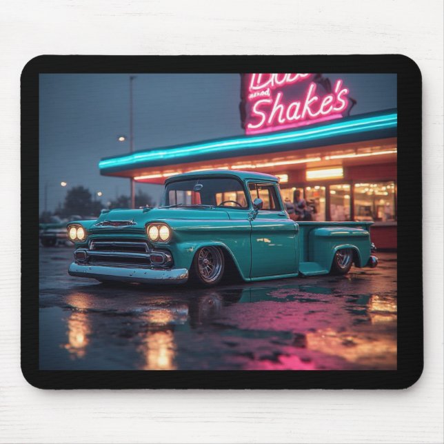 1958 Chevrolet Apachee 3100 Stepside-Pickup Mousepad (Vorne)