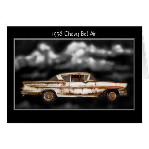 1958 Chevy Bel Air, Junkyyard, Oldtimer, rostig