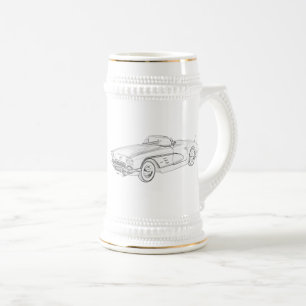 1958 Chevy Corvette Bierglas