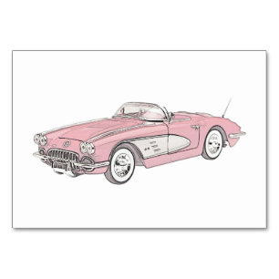 1958 Chevy Corvette Tischnummer