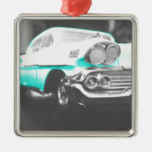 1958 chevy impala hellblau Klassiker Auto Ornament Aus Metall