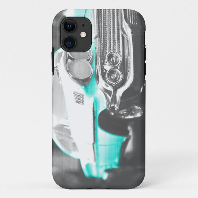 1958 Chevy Impala hellblauer Oldtimer Case-Mate iPhone Hülle (Rückseite)