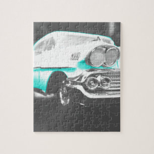 1958 Chevy Impala hellblauer Oldtimer Puzzle