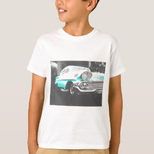 1958 Chevy Impala hellblauer Oldtimer T-Shirt