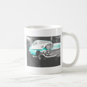 1958 Chevy Impala hellblauer Oldtimer Tasse