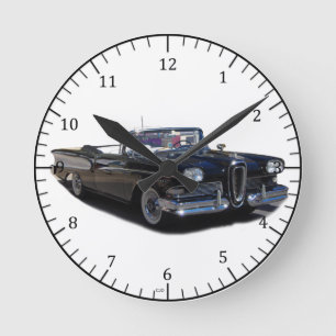 1958 Edsel Pacer Runde Wanduhr