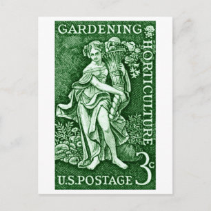1958 Garten- und Gartenbau-Briefmarke Postkarte