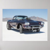 1958 Korvette Rennwagen auf den Salinen