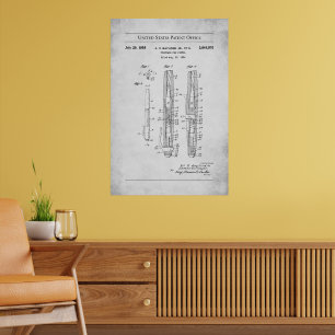 1958 US-Patent 2844902 - Füllfederpistole Poster