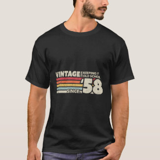 1958 Vintag Behalten es alte Schule seit '58 Retro T-Shirt
