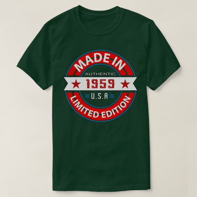 1959 64 Jahr T-Shirt (Design vorne)