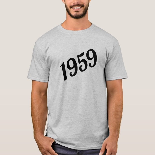 1959 Frohes 60. Geburtstag T-Shirt (Vorderseite)
