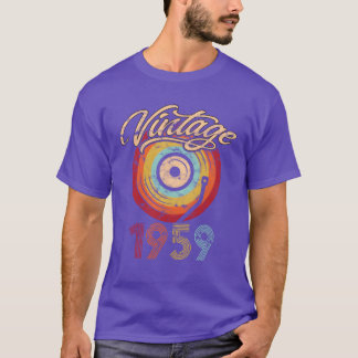 1959 Geburtstags Vinyl Vintage Geschenk T-Shirt
