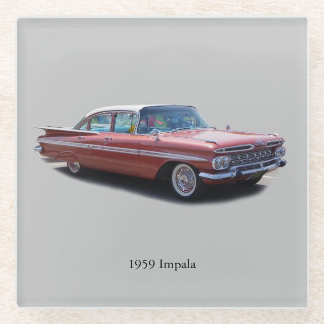1959 Impala Glas Untersetzer (Vorderseite)