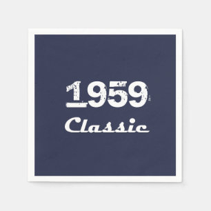 1959 Klassische 60. Geburtstagsfeier Serviette