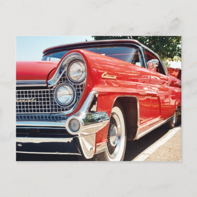 1959 Lincoln Continental Convertible Postcard Postkarte (Vorderseite)