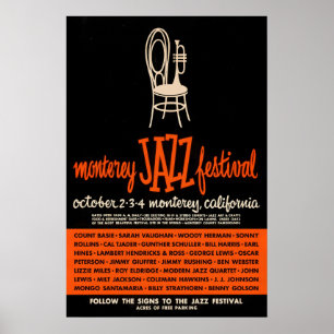 1959 Monterey Jazz Festival Jazzplakat Poster