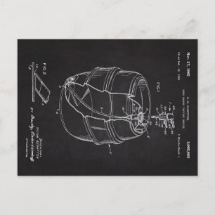 1960 Bierbarrel-Patent Feiertagspostkarte