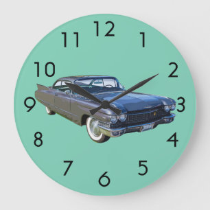 1960 Cadillac Luxury Car Große Wanduhr