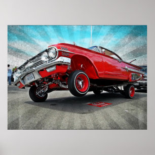 1960 Chevy Impala Lowrider Poster