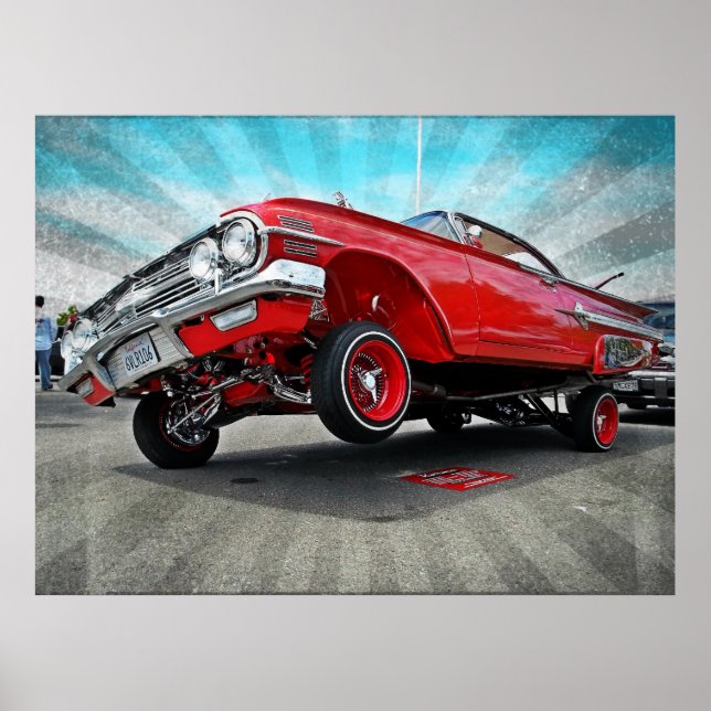 1960 Chevy Impala Lowrider Poster (Vorne)