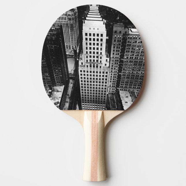 1960:  Eine Luftaufnahme eines Tischtennis Schläger (Vorderseite)