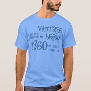 1960 Geburtstagsgeschenk 55th Vintage Brew Blue De T-Shirt