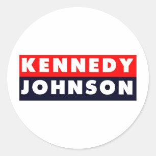1960 Kennedy Johnson Aufkleber
