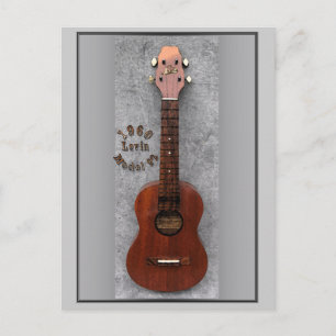 1960 Levin Ukulele Postcard Postkarte